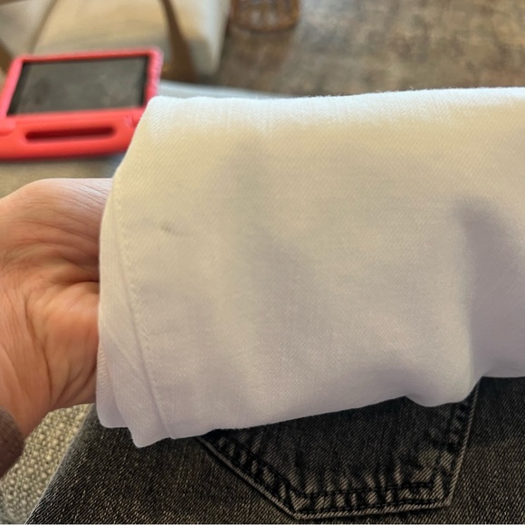 Current Elliot The High Waist Stiletto 2 Year Destroy White Denim Jeans 27 NWT - Picture 4 of 5